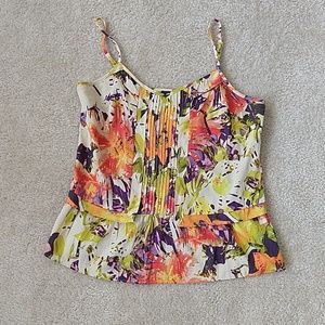 Beautiful print light halter top, size M